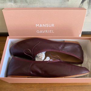 Mansur Gavriel Dream Ballerina Burgundy 40